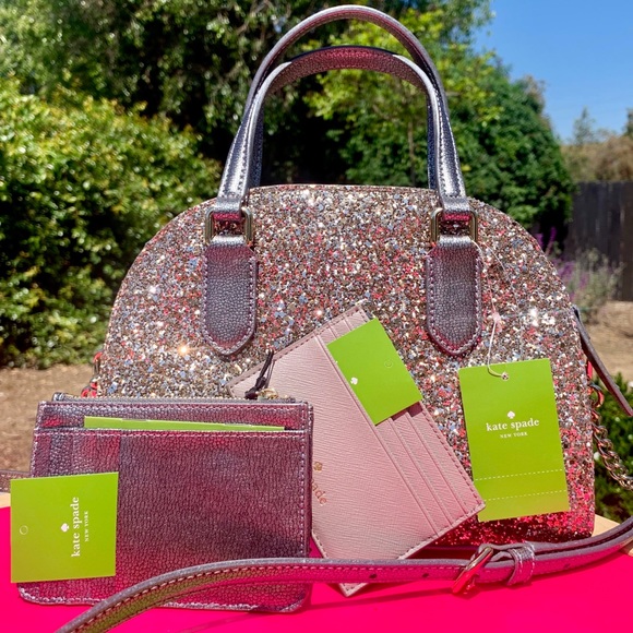 Kate Spade Mini Reiley Cityscape Glitter Bag Set - Picture 2 of 7